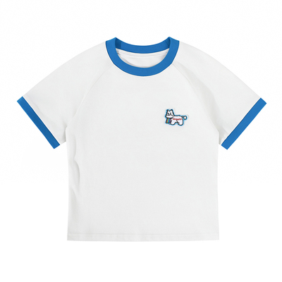 lemanism短款腊肠狗短袖T恤女2025夏季修身中性半袖短t内搭体恤衫