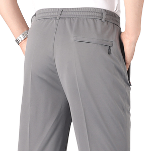 运动裤男秋季宽松中老年人松紧