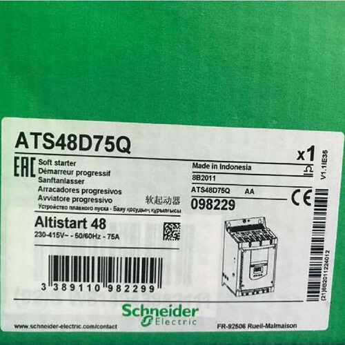 议价施耐德软起动器ATS48C32Q 160KW三相230-415V 320A原装 ATS48