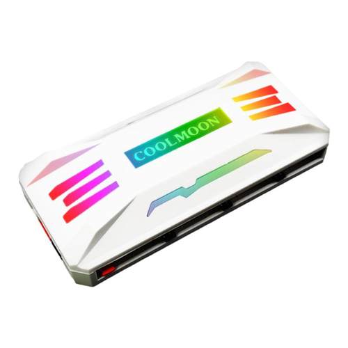 黑色P-ARGB控制器 4针PWM温控 5V3针同步 无线遥控机箱风扇集线器