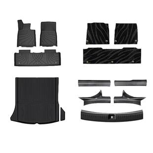 五福金牛注塑TPE脚垫适用于小米SU7尾箱垫YU7碳纤纹门槛条原车色