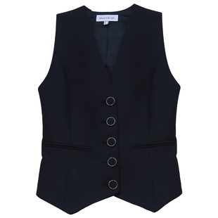 BRAND BYMEI精纺羊毛内搭外穿无袖马甲套装背心知性气质通勤商务