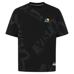 EVISU福神 男士商标印花短袖T恤2ESHTM5TS1207XXCT
