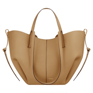 【礼物】Polene波灵恩Cyme Mini 荔枝牛皮通勤手提单肩包托特包