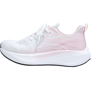 回力运动鞋女款春季2026新款爆款网面透气中考体育专用白浅粉跑鞋