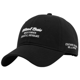 帽子男士春秋新款软顶鸭舌帽ins潮牌欧美大头围棒球帽男休闲百搭