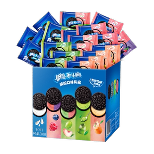 奥利奥夹心饼干五口味388gx3盒共60包120片五彩斑斓夏日限定礼盒