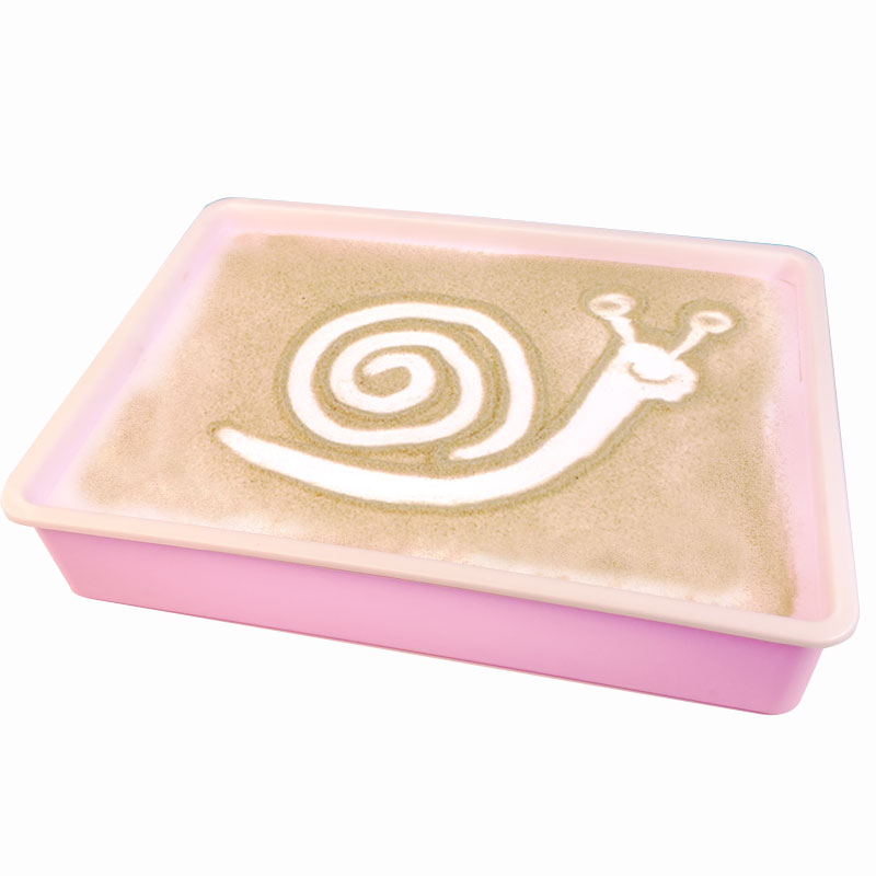 儿童沙画台箱子幼儿园初学者创意彩沙子画画盘套装盒手工DIY玩具
