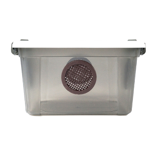 爬宠饲养箱防逃逸R属豹纹睫角巨人守宫透气蜘蛛角蛙透明饲养盒