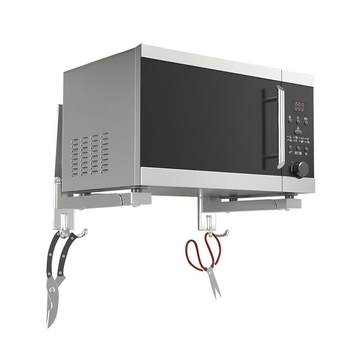 免打孔墙上显示器增高架微波炉置物架