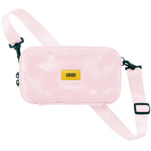 Crash Baggage【新品】亮面时尚休闲斜挎包硬壳单肩包化妆包男女