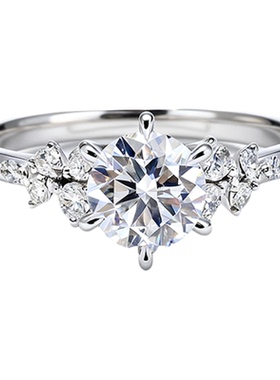 莫桑石钻戒情侣一对柏林情书