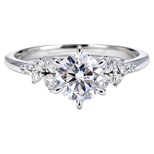 莫桑石钻戒女情侣对戒纯银一对轻奢柏林情书仿真钻求结婚戒指礼物