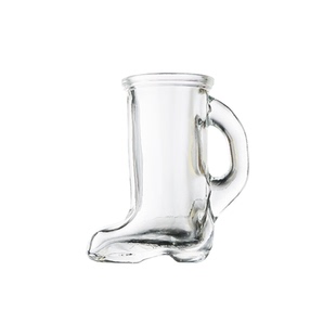 进口利比靴形烈酒杯玻璃杯调酒杯迷你酒杯带把手鞋子形高度白酒杯