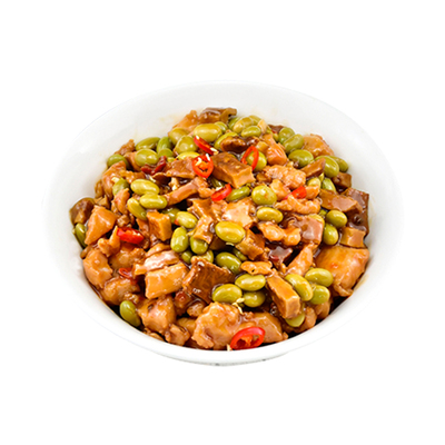 粮农毛豆鸡丁料理包220g外卖速食