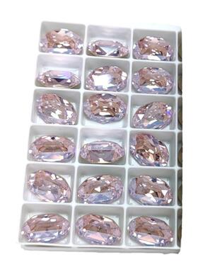 施家华子水晶4120椭圆形美甲饰品