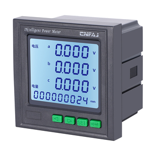 三相数显多功能电力仪表485数码液晶电流电压组合电能频率485通讯