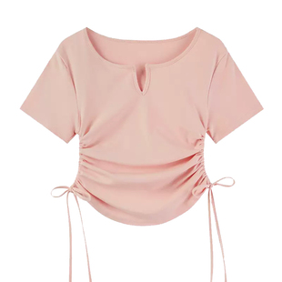 舞蹈服上衣女成人短袖现代舞中国古典舞练功服形体服跳舞专用服装