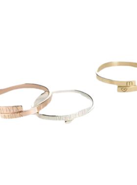 情人节纯银玫瑰金14K注金戒指