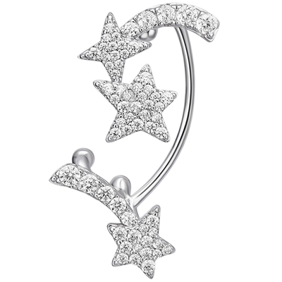 HEFANG珠宝闪闪流星耳扣