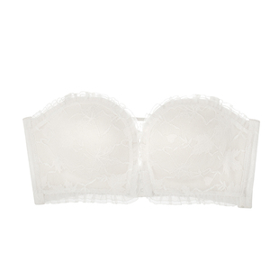 无肩带内衣女聚拢防滑夏季小胸美背文胸加厚裹胸前扣隐形抹胸胸罩