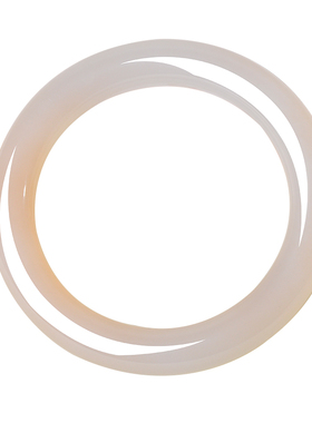 凤飞凰和田玉藕粉渐变圆条手镯