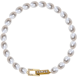 南珠宫925银淡水珍珠手链小米珠年轻款百搭通勤女C-S079SD-J