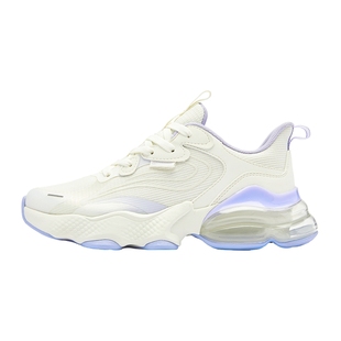 北冥v2乔丹气垫运动鞋女鞋紫色厚底学生冬季初中生减震回弹跑步鞋