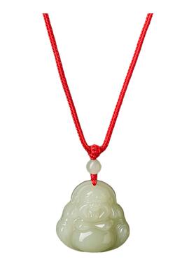 【天然和田玉】湖水绿佛公吊坠