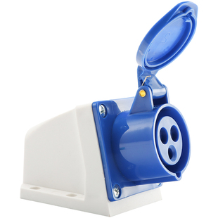 航空插头连接器3/4芯/5孔16A/32A工业插座公母380V防水三相电插座