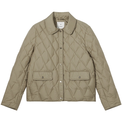 热风2025年冬季新款女翻领羽绒服