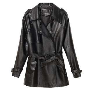 海宁真皮皮衣女短款秋季新款绵羊皮夹克宽松显瘦洋气爆款时尚外套