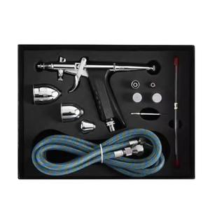 116枪式喷笔小喷枪美术喷笔颜料上色喷涂枪喷漆气泵配件套装笔枪