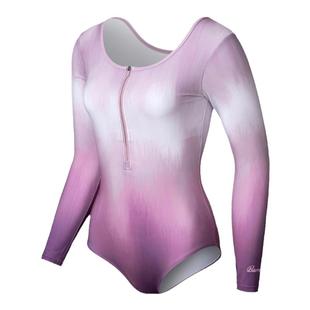 韩国BARREL连体防晒泳衣拉链长袖冲浪服女速干水母浮潜衣海边游泳