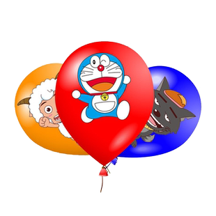 气球加厚防爆儿童卡通图案创意装饰场景婚庆布置生日派对地推气球