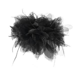 弗弗西FFX[夏花]纯欲黑色羽毛抓夹高级感鸵鸟毛发夹网红仙气发饰