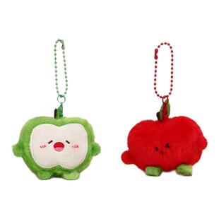 原创桃你欢心磁吸红苹果包包挂件毛绒公仔玩偶可爱情侣闺蜜一对女