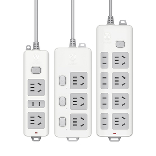 拳王插座插排电工插线板长线1.5米1.8米3米电源延长线插座三插头