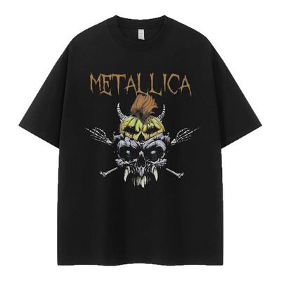 Metallica金属乐队复古短袖T恤