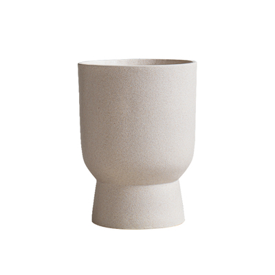 北欧镁泥高脚杯花盆落地水泥盆