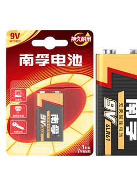 南孚烟雾报警器电池9V伏方块叠层