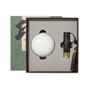 张小凤 凤凰黄铜印章 圆形书法刻字印章姓名闲章书画藏书章定制印章印泥一体盒生日周岁留学礼物教师节送礼