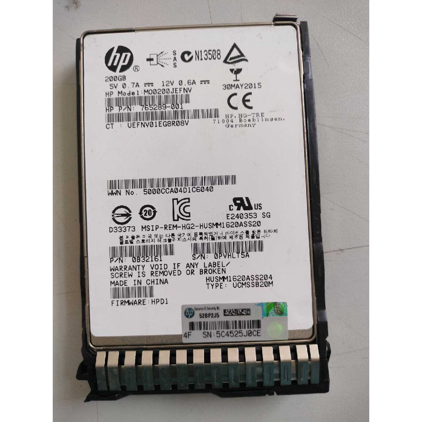 议价HP惠普200GSAS12G2.5SSD硬盘可维修