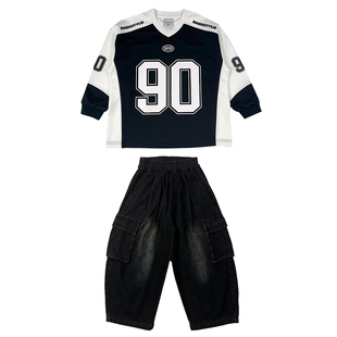 RACKETYLD街舞儿童潮服男童嘻哈童装炸街酷帅hiphop街舞女孩套装