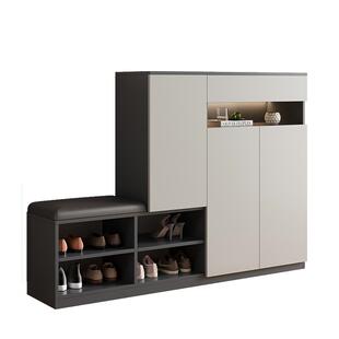 入户鞋柜换鞋凳一体家用门口玄关长条凳家用小户型收纳凳子可定制