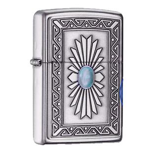 原装正品zippo打火机正版芝宝绿松石太阳徽章 电影无双同款 29105