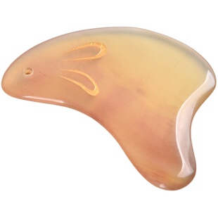 谭木匠天然羊角 玉兔按摩板 清洁护理女性经络面部背部女士美容板