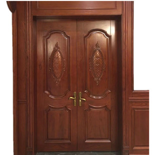 东阳木雕欧式实木大门头花装饰贴花门镜花木质电视背景墙浮雕新款