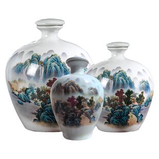 景德镇陶瓷酒瓶2斤5斤10斤密封空酒罐小口带盖存酒专用酒壶酒坛子