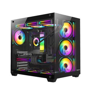 航嘉S920/S960暴风雪X无立柱海景房S980机箱360水冷台式电脑主机